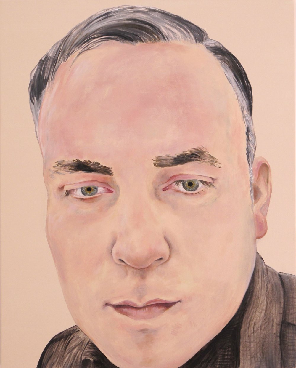 Noah Becker   Self Portrait #2,&nbsp; 2014 Oil on canvas 24 x 30"