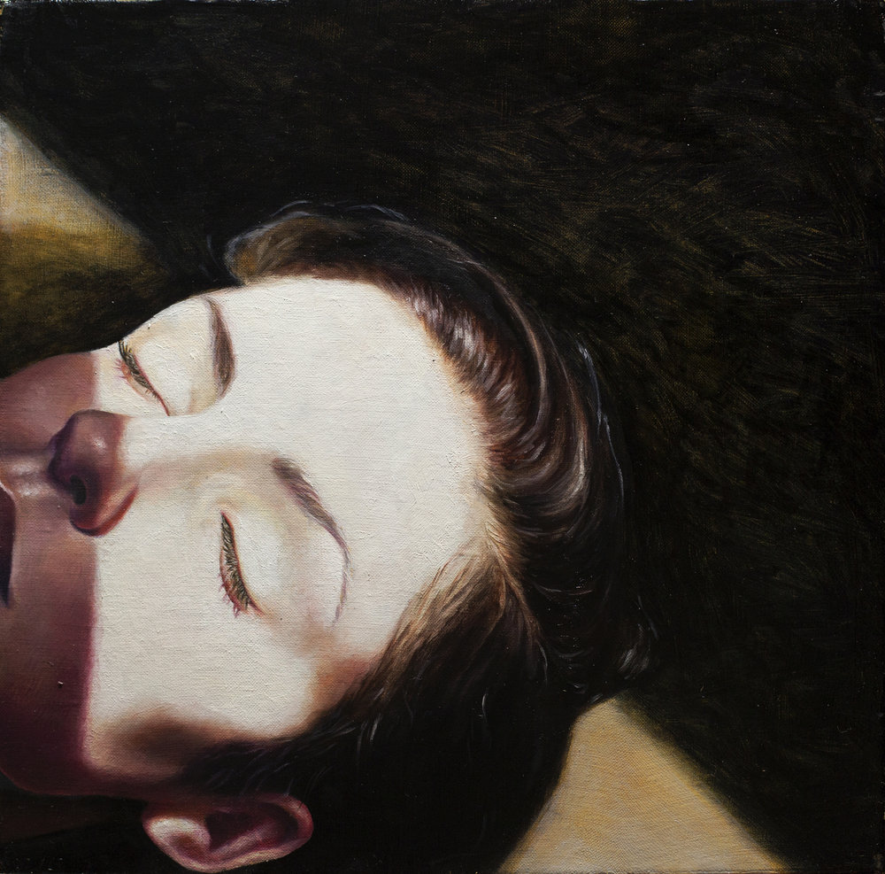 Daliah Ammar   Rest,&nbsp; 2015 Oil on linen 12 x 12"