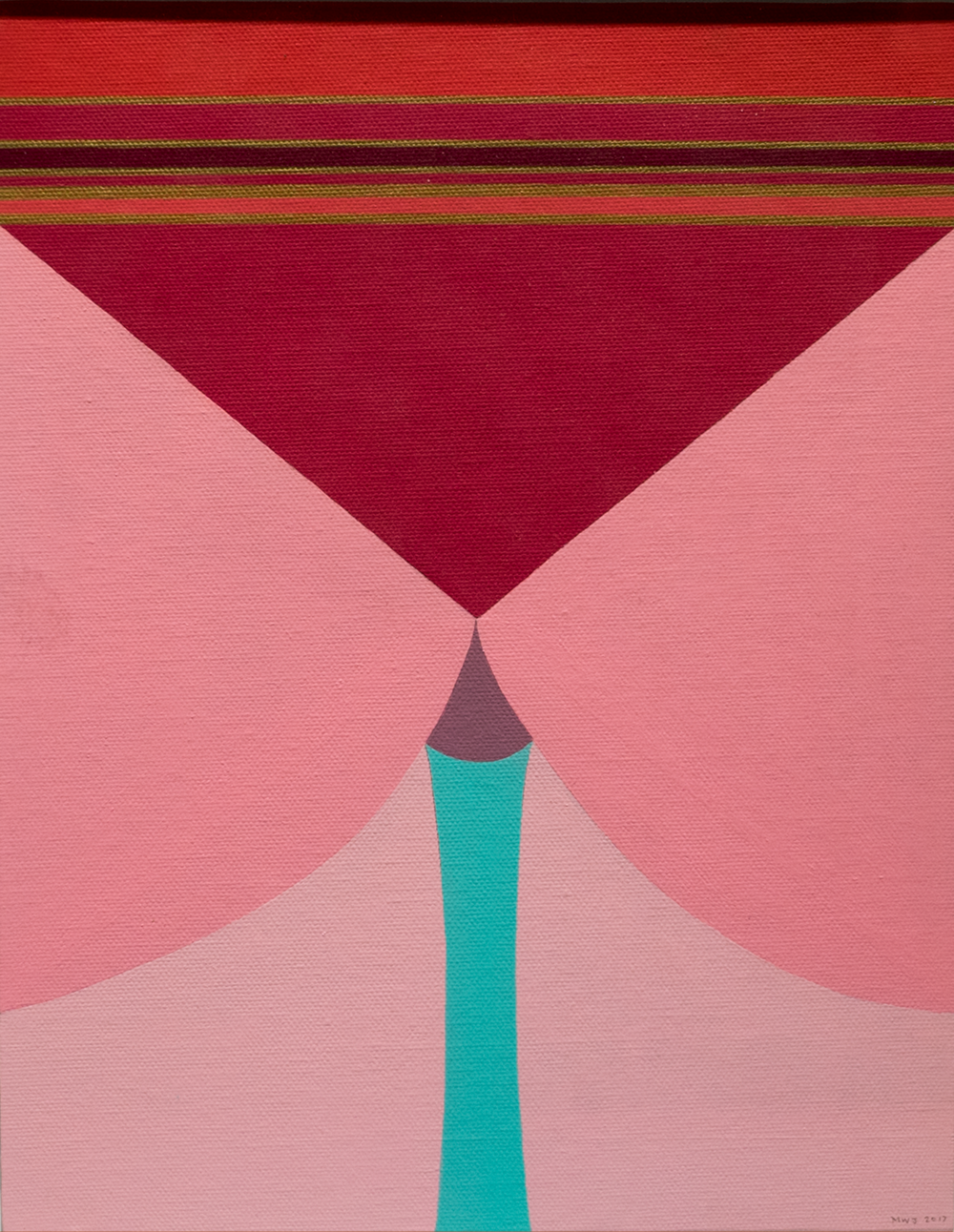 SEX II  ,&nbsp;2016   Acrylic on canvas panel   11" x 14” framed