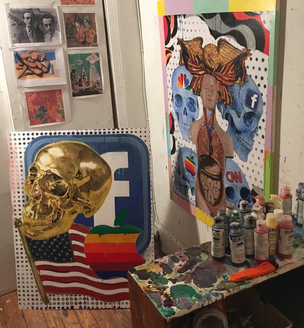 Noah Becker's art studio